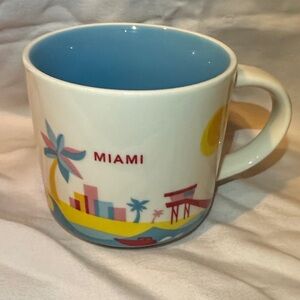 Starbucks Miami Mug - Blue and White